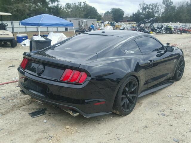 1FA6P8CF2F5412104 - 2015 FORD MUSTANG GT BLACK photo 4