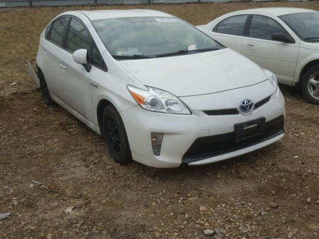 JTDKN3DU5C1553380 - 2012 TOYOTA PRIUS WHITE photo 1