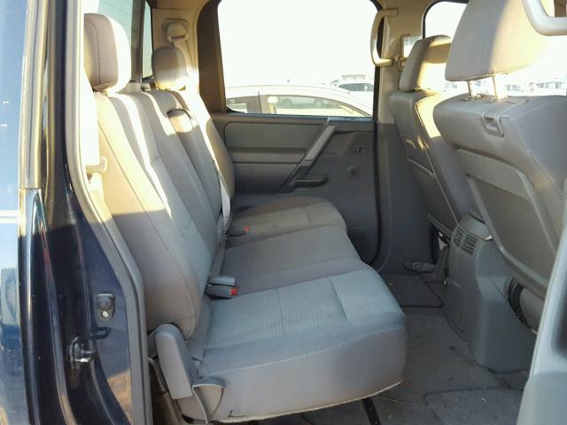 1N6BA07B76N560717 - 2006 NISSAN TITAN XE BLUE photo 6