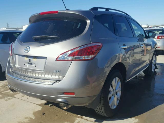 JN8AZ1MU9BW057251 - 2011 NISSAN MURANO S GRAY photo 4