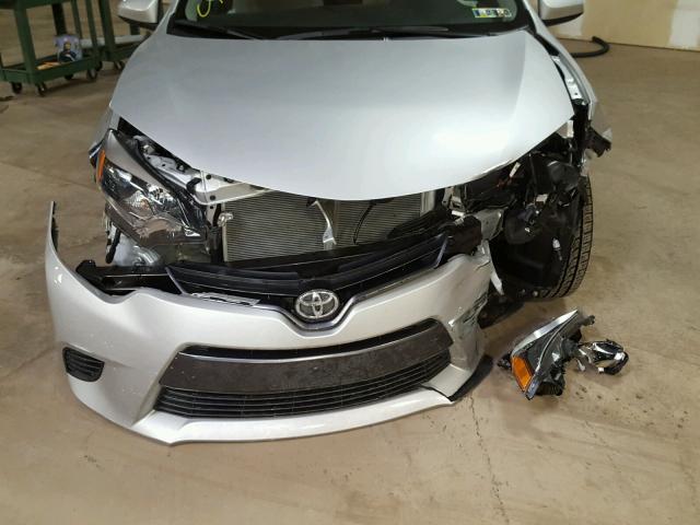 2T1BURHEXGC739121 - 2016 TOYOTA COROLLA L SILVER photo 7