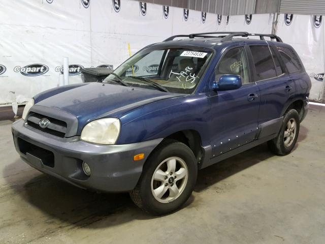 KM8SC13D46U090741 - 2006 HYUNDAI SANTA FE G BLUE photo 2