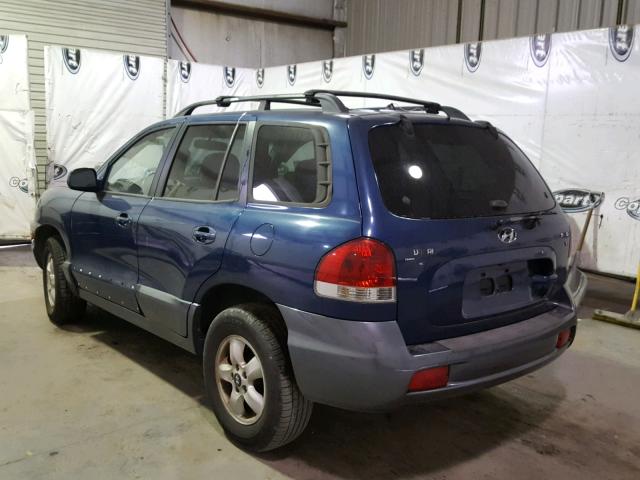 KM8SC13D46U090741 - 2006 HYUNDAI SANTA FE G BLUE photo 3