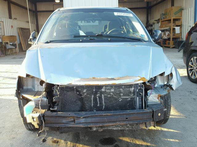 1D4GP45R76B500309 - 2006 DODGE CARAVAN SX BLUE photo 9