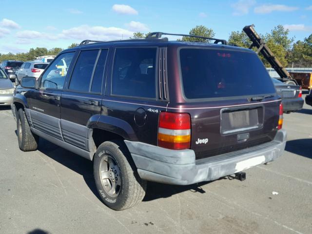 1J4GZ58S6VC663225 - 1997 JEEP GRAND CHER RED photo 3