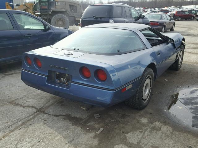 1G1AY0780E5126323 - 1984 CHEVROLET CORVETTE BLUE photo 4