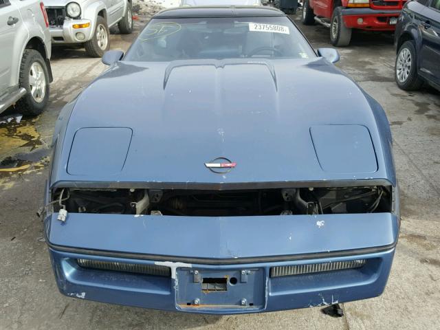 1G1AY0780E5126323 - 1984 CHEVROLET CORVETTE BLUE photo 7