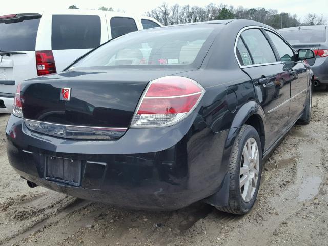 1G8ZS57N67F165858 - 2007 SATURN AURA XE BLACK photo 4