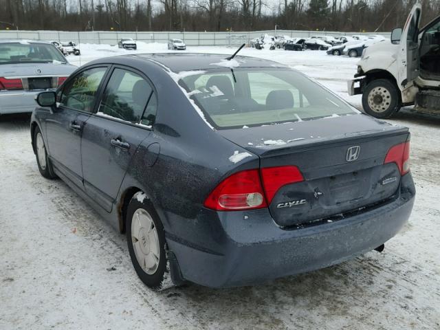 JHMFA36266S006673 - 2006 HONDA CIVIC HYBR GRAY photo 3