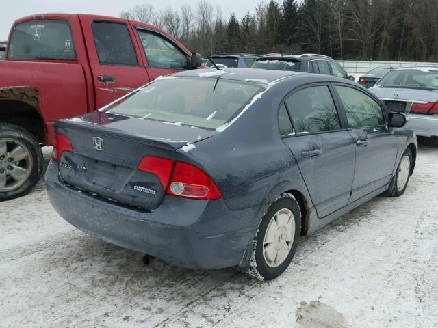 JHMFA36266S006673 - 2006 HONDA CIVIC HYBR GRAY photo 4