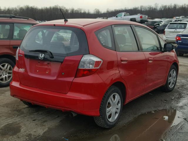 JHMGE88279S070258 - 2009 HONDA FIT RED photo 4