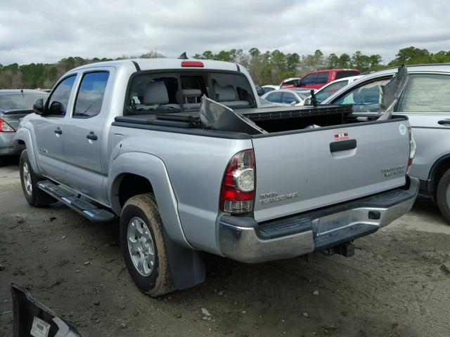 5TFJU4GN8CX023510 - 2012 TOYOTA TACOMA DOU SILVER photo 3