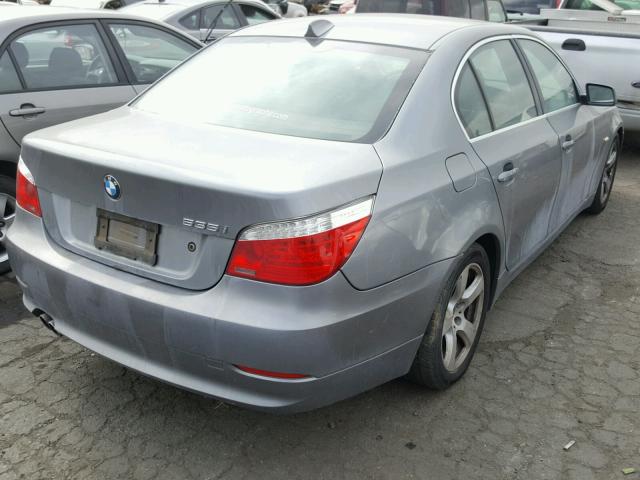 WBANW13528CN56562 - 2008 BMW 535 I GRAY photo 4