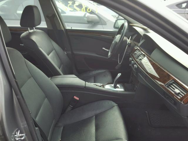 WBANW13528CN56562 - 2008 BMW 535 I GRAY photo 5
