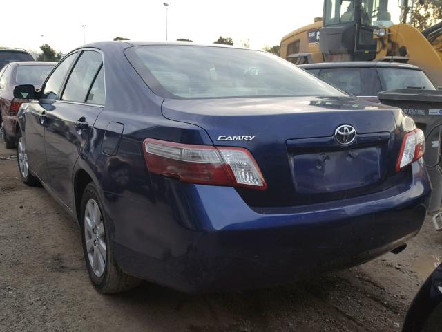 JTNBB46K183046784 - 2008 TOYOTA CAMRY HYBR BLUE photo 3