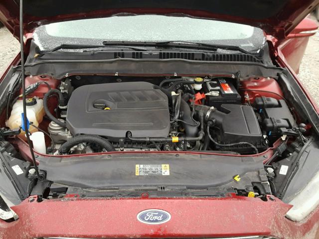 3FA6P0HD1FR241996 - 2015 FORD FUSION SE MAROON photo 7