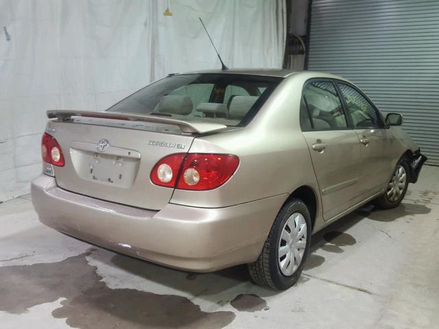 2T1BR32E77C817281 - 2007 TOYOTA COROLLA CE TAN photo 4