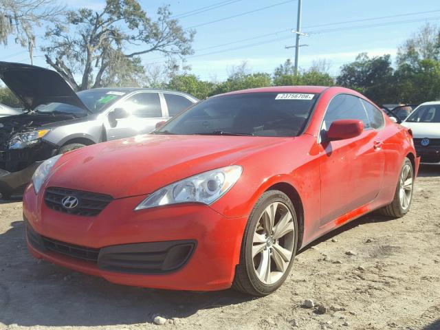 KMHHT6KD1CU071763 - 2012 HYUNDAI GENESIS CO RED photo 2