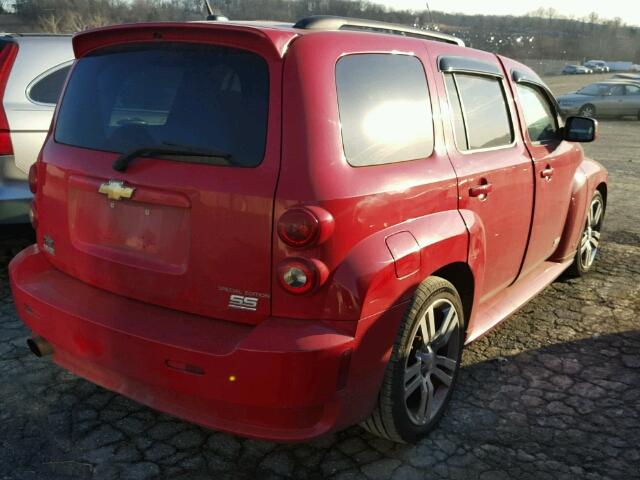 3GNCA63X68S708139 - 2008 CHEVROLET HHR SS RED photo 4