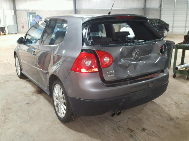 WVWFV71K66W133467 - 2006 VOLKSWAGEN NEW GTI GRAY photo 3