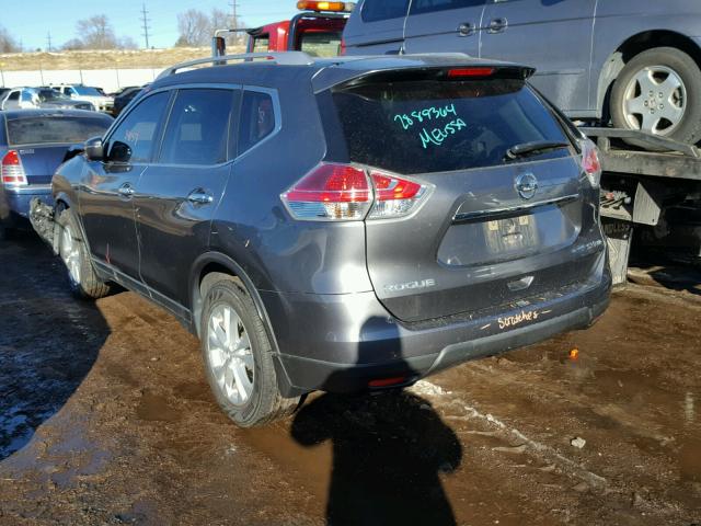 KNMAT2MV2FP511237 - 2015 NISSAN ROGUE S GRAY photo 3