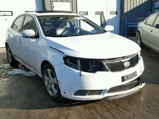 KNAFU4A20A5116628 - 2010 KIA FORTE EX WHITE photo 1