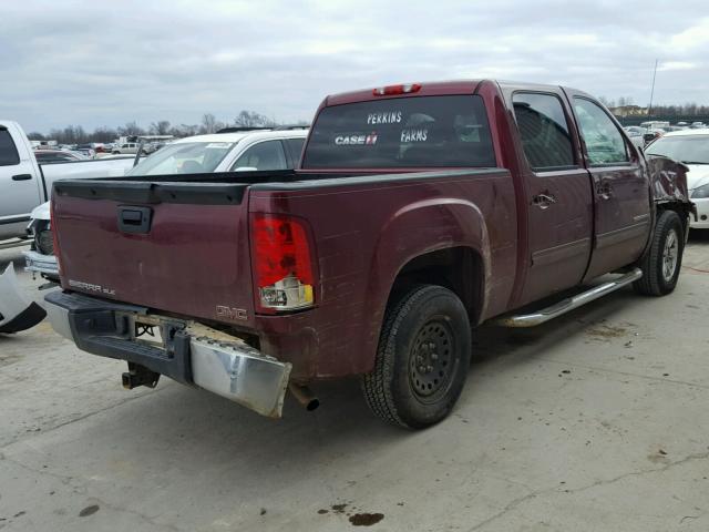 3GTEC23J59G222684 - 2009 GMC SIERRA C15 MAROON photo 4