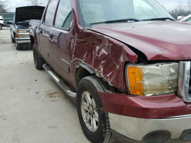 3GTEC23J59G222684 - 2009 GMC SIERRA C15 MAROON photo 9