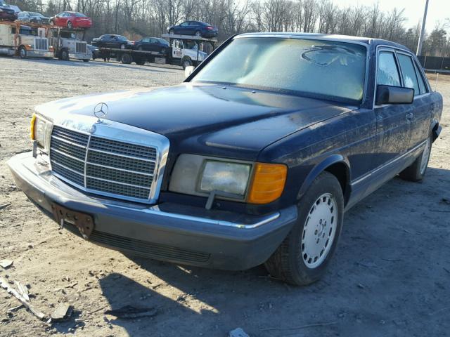 WDBCA35D2GA194041 - 1986 MERCEDES-BENZ 420 SEL BLUE photo 2