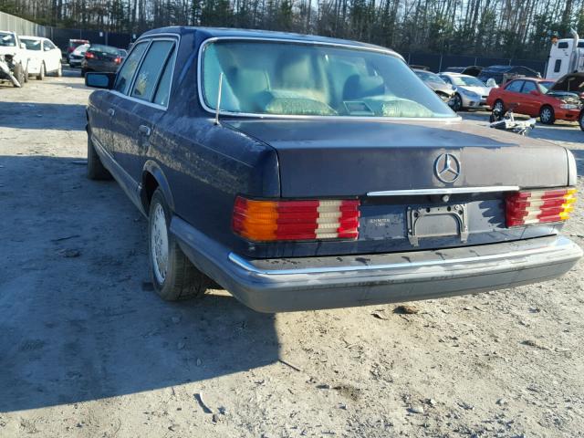 WDBCA35D2GA194041 - 1986 MERCEDES-BENZ 420 SEL BLUE photo 3