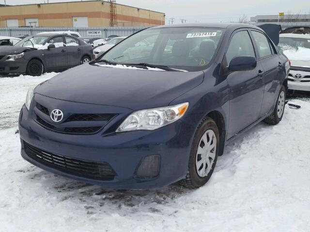 2T1BU4EE7BC686765 - 2011 TOYOTA COROLLA BA BLUE photo 2