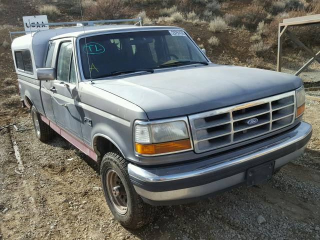 1FTEX14H5NKB10657 - 1992 FORD F150 GRAY photo 1