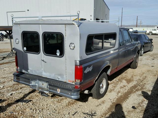 1FTEX14H5NKB10657 - 1992 FORD F150 GRAY photo 4