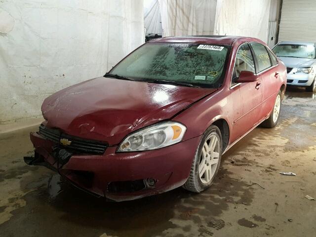 2G1WC581669317462 - 2006 CHEVROLET IMPALA LT RED photo 2