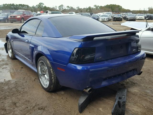 1FAFP42X44F202209 - 2004 FORD MUSTANG GT BLUE photo 3