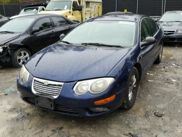 2C3AE66G44H685879 - 2004 CHRYSLER 300M BLUE photo 2