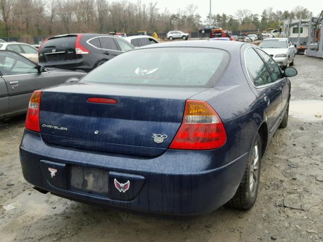 2C3AE66G44H685879 - 2004 CHRYSLER 300M BLUE photo 4