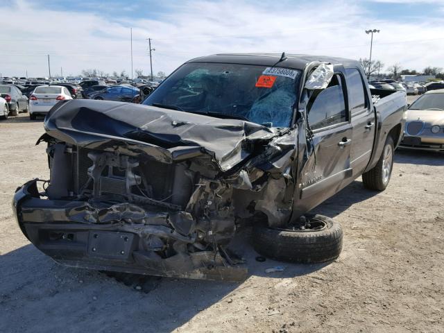 3GCEC13058G186141 - 2008 CHEVROLET SILVERADO BLACK photo 2