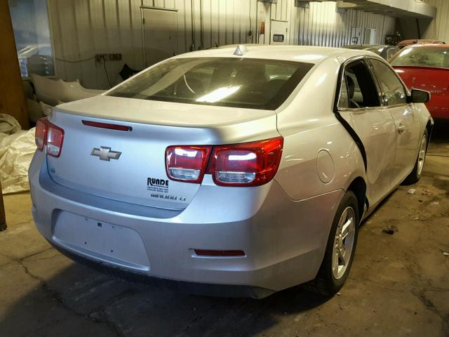 1G11C5SL8EF275628 - 2014 CHEVROLET MALIBU 1LT ვერცხლისფერი ფოტო 4