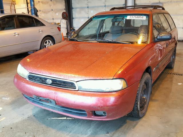 4S3BK6359S6331723 - 1995 SUBARU LEGACY L/O RED photo 2