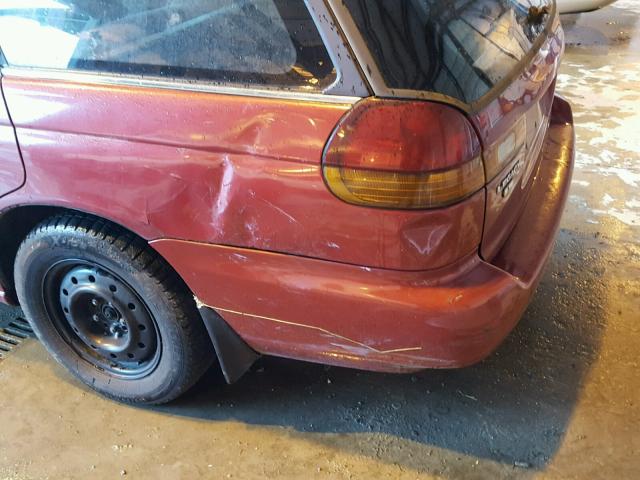 4S3BK6359S6331723 - 1995 SUBARU LEGACY L/O RED photo 9