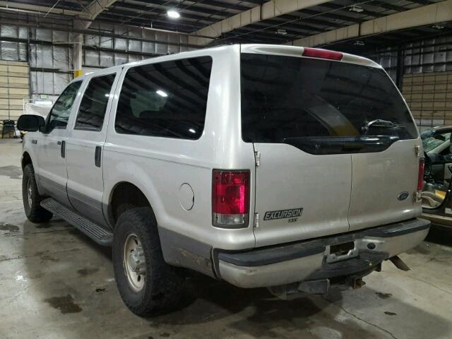 1FMNU41L54EB14204 - 2004 FORD EXCURSION SILVER photo 3