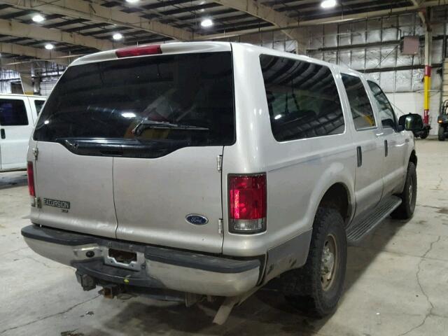 1FMNU41L54EB14204 - 2004 FORD EXCURSION SILVER photo 4