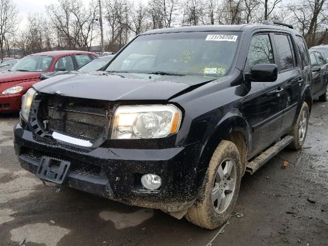 5FNYF48669B026795 - 2009 HONDA PILOT EXL BLACK photo 2