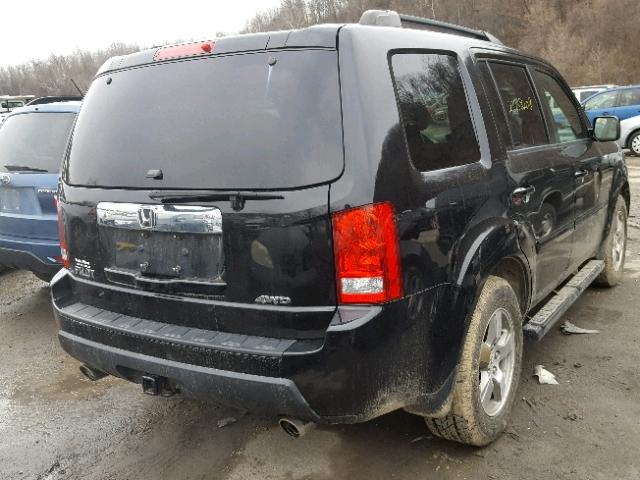 5FNYF48669B026795 - 2009 HONDA PILOT EXL BLACK photo 4