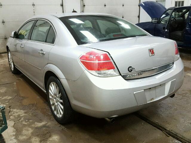 1G8ZV57728F160683 - 2008 SATURN AURA XR SILVER photo 3