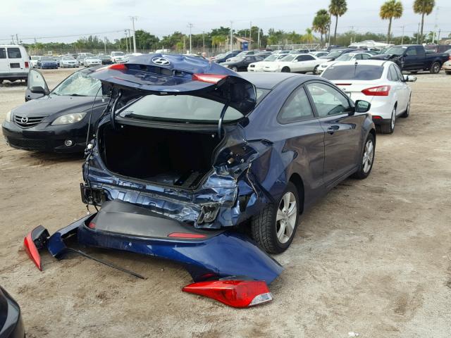 KMHDH6AEXDU020290 - 2013 HYUNDAI ELANTRA CO BLUE photo 4