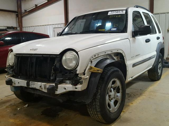 1J4GK48K72W348460 - 2002 JEEP LIBERTY SP WHITE photo 2