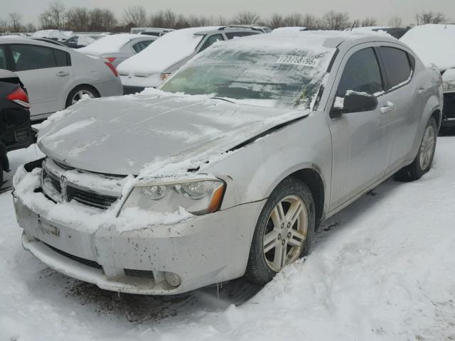 1B3LC56K98N267129 - 2008 DODGE AVENGER SX SILVER photo 2