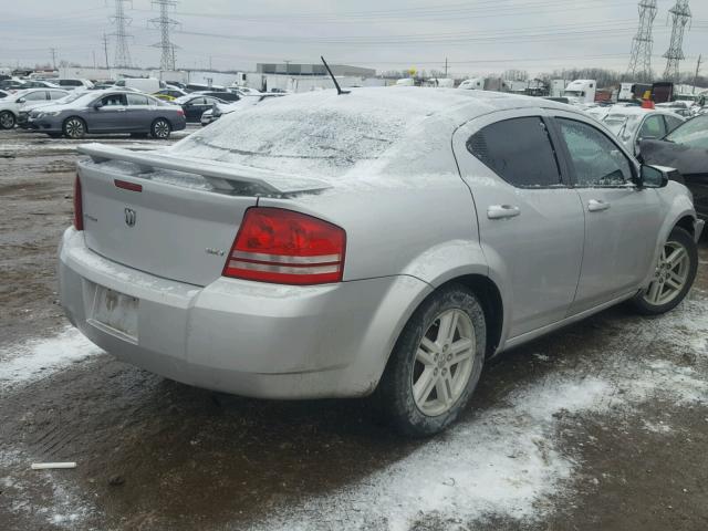 1B3LC56K98N267129 - 2008 DODGE AVENGER SX SILVER photo 4